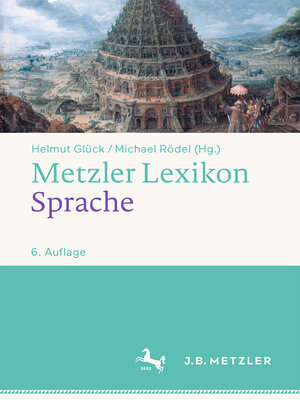 cover image of Metzler Lexikon Sprache